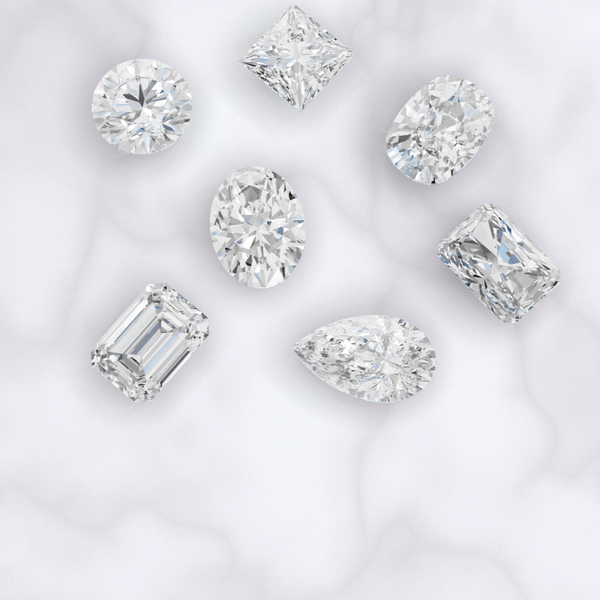 diamonds on a white background