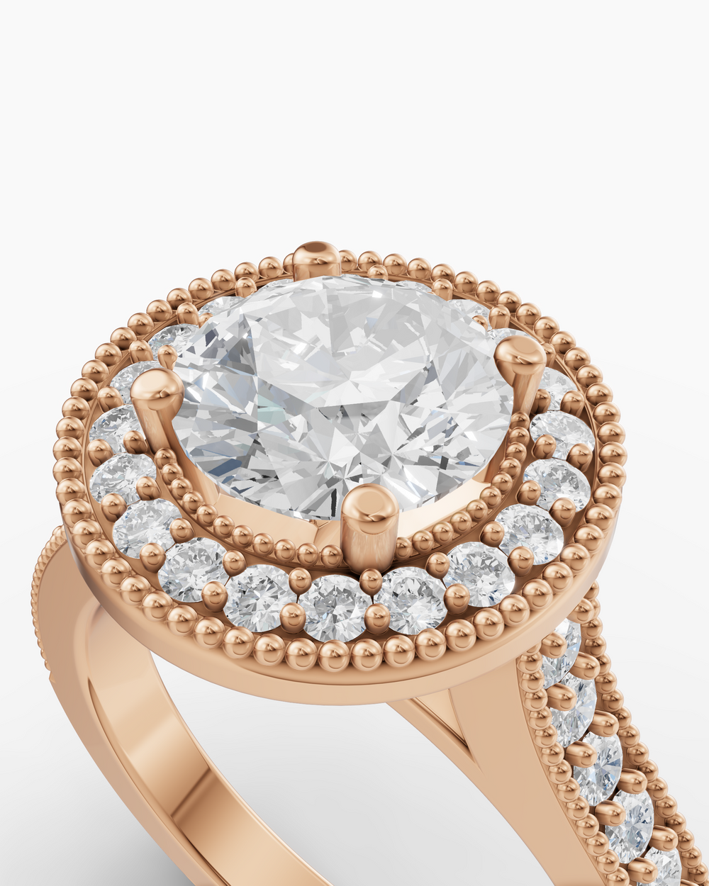 Engagement ring rose gold diamond 5 1963 4335 bc06 | Jax Jewelers House Jacksonville FL