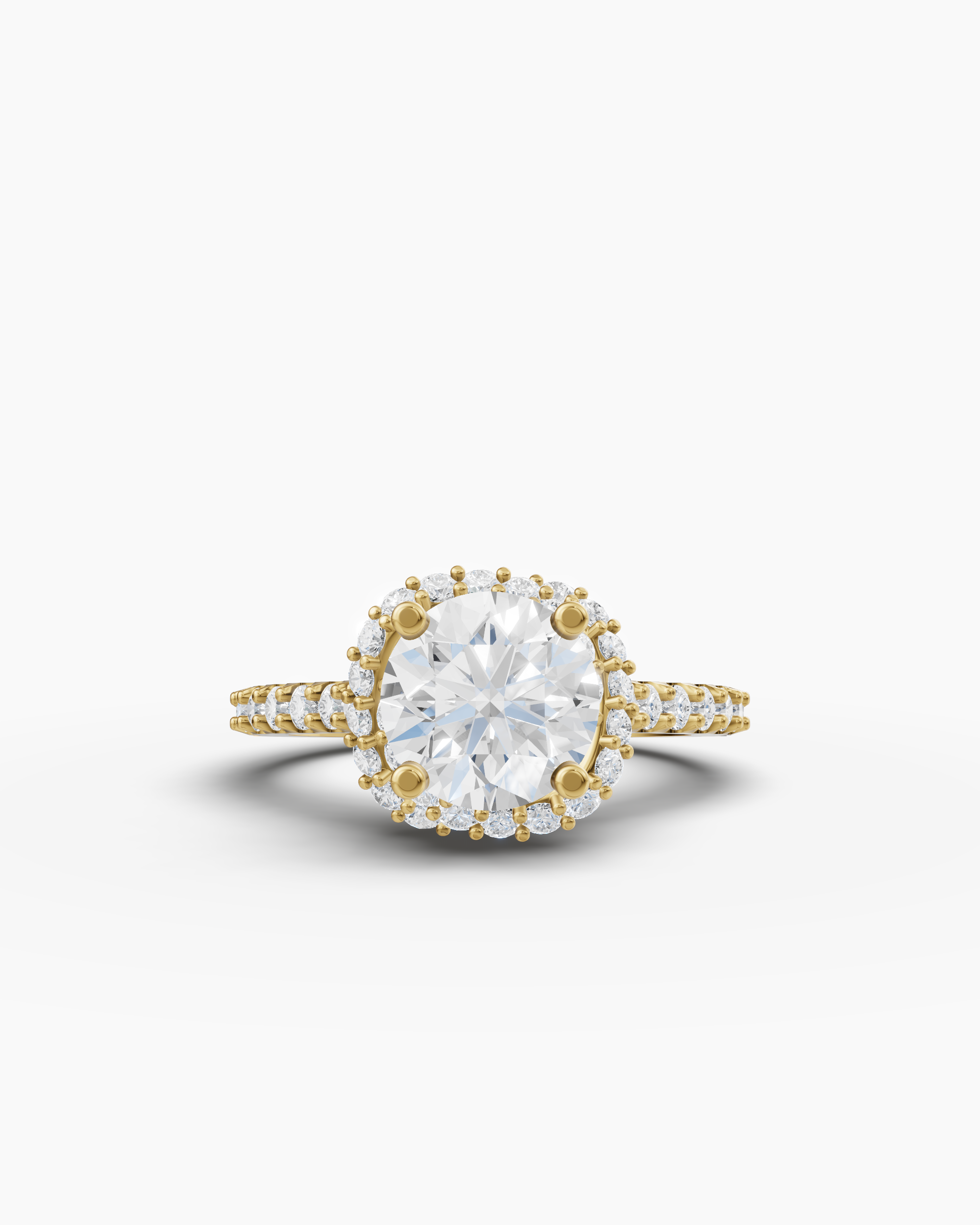 Round Scarved Halo Ring – jaxjewelershouse