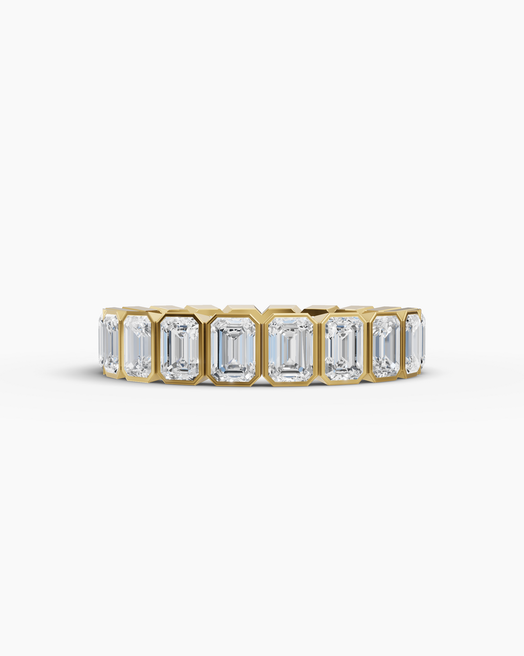 Silver ring with two heart-shaped diamonds on a white background